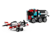 Flatbed Truck with Helicopter