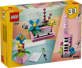 Typewriter with Flowers