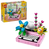 Typewriter with Flowers