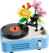 Record Player with Flowers