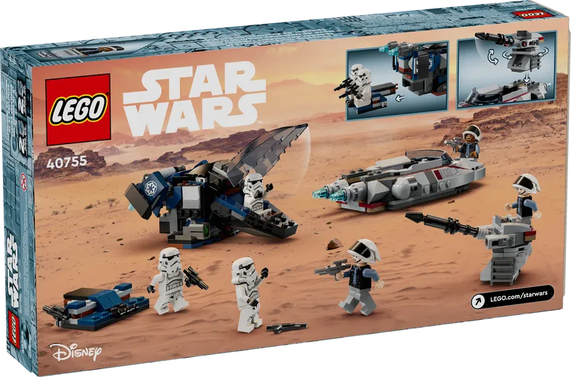 Imperial Dropship vs. Rebel Scout Speeder