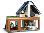 Family House and Electric Car