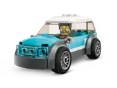 Family House and Electric Car