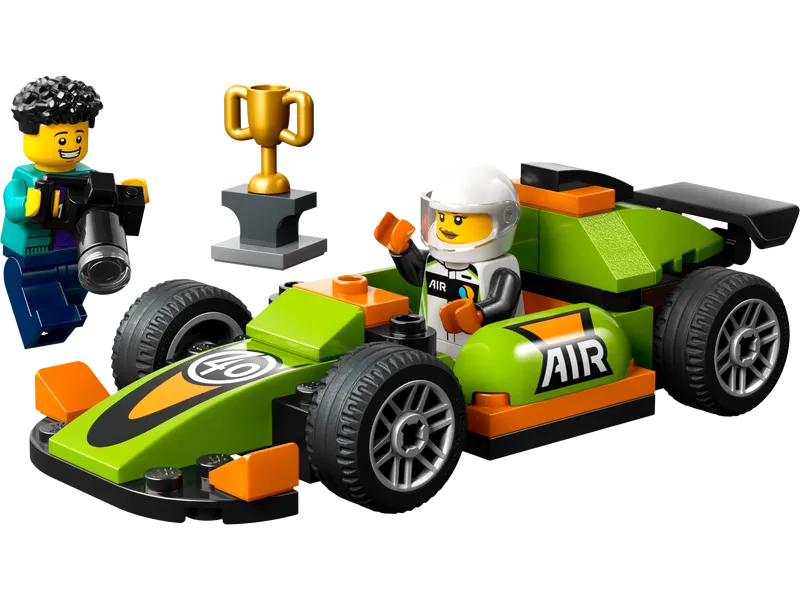Green Race Car