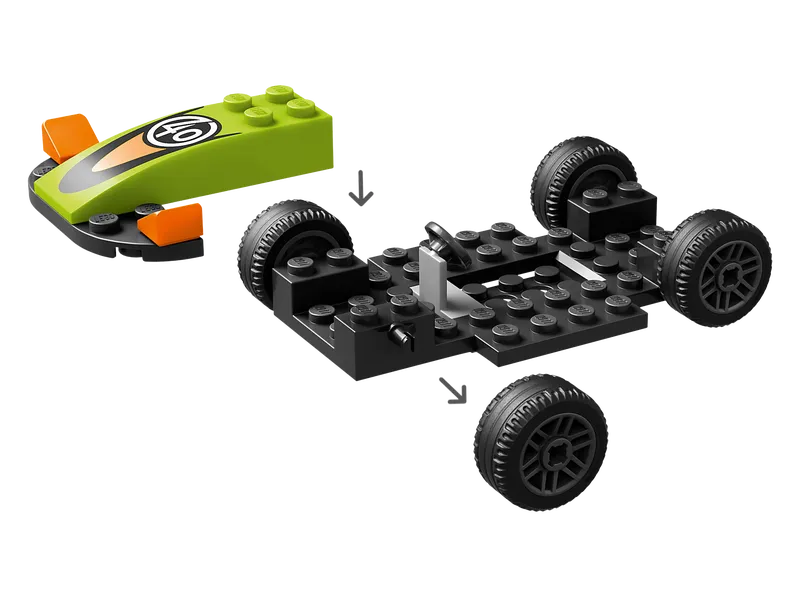 Green Race Car