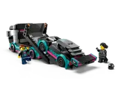Race Car and Car Carrier Truck
