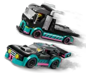 Race Car and Car Carrier Truck
