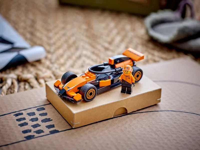 F1 Driver with McLaren Race Car