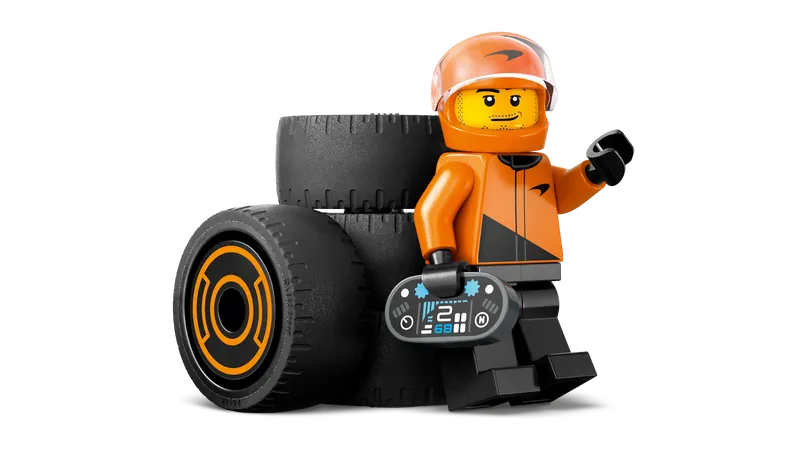 F1 Driver with McLaren Race Car