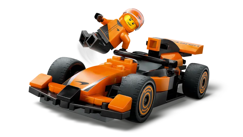 F1 Driver with McLaren Race Car