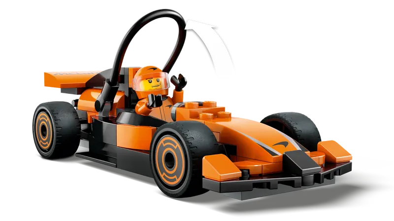 F1 Driver with McLaren Race Car