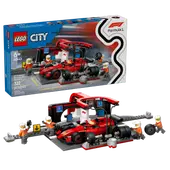 F1 Pit Stop & Pit Crew with Ferrari Car