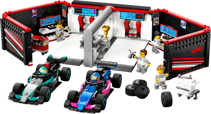 F1 Garage & Mercedes-AMG & Alpine Cars