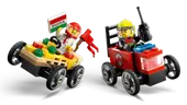 Pizza vs. Fire Truck Race Car Pack