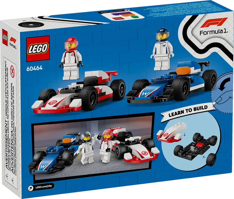 F1 Williams Racing & Haas F1 Race Cars