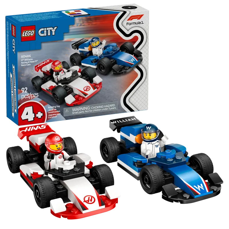 F1 Williams Racing & Haas F1 Race Cars