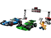 F1 Grid with VCARB & Sauber Race Cars